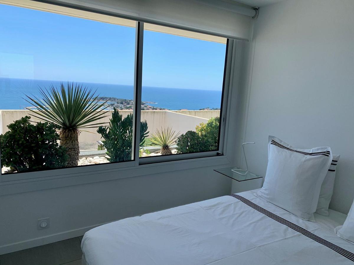 Design Apartment - Pool, Large Terrace And Panoramic Views Of Mediterranean Bandol Eksteriør billede